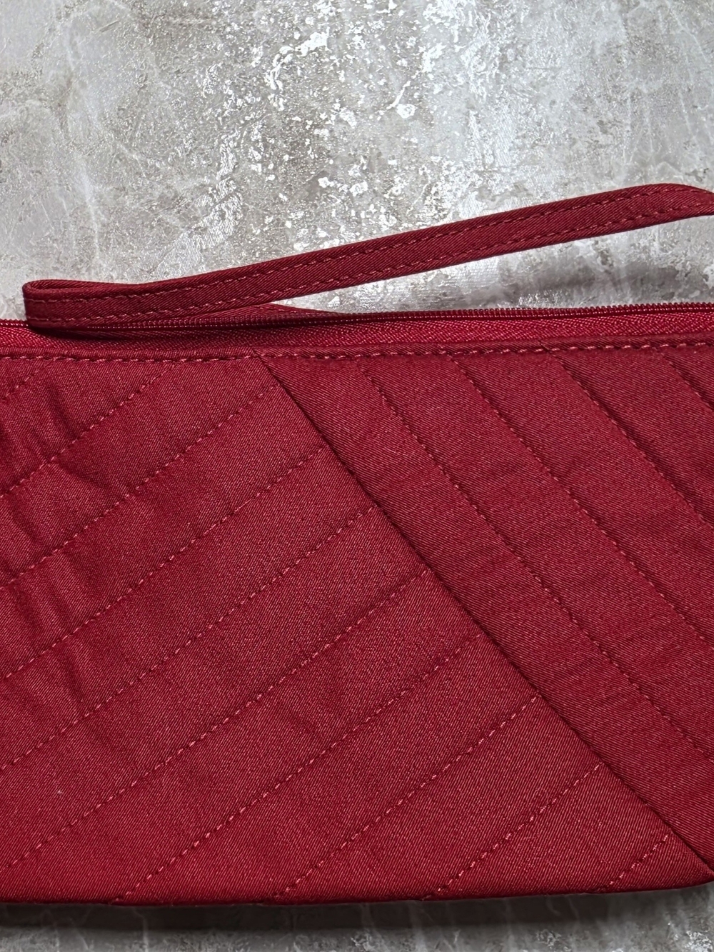 Quilted Vera Bradley Red Wristlet Clutch